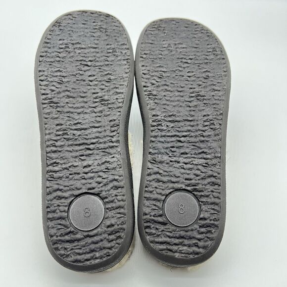 CLARKS Women's Quilted Corduroy Scuff Slipper Model 79383 Charcoal Gray 8M-NWOB - Picture 7 of 8